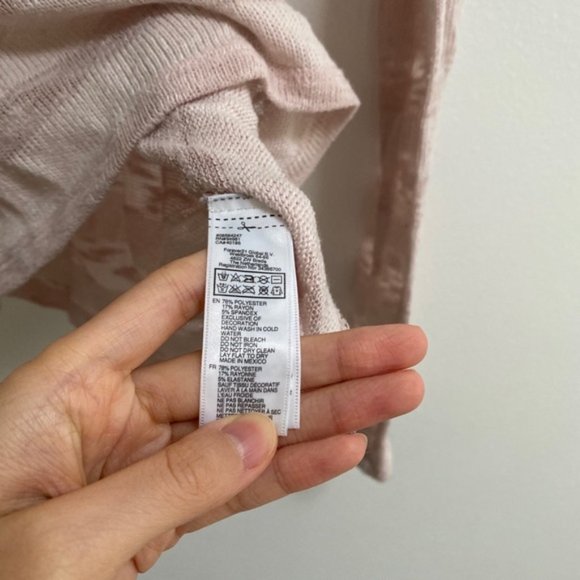 Forever 21 Striped Burnout Dolman Knit Sweater S - Picture 3 of 4